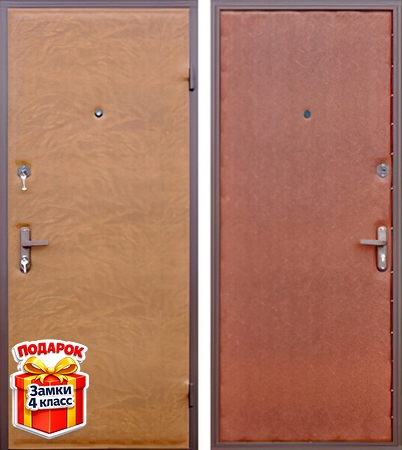 Металлическая дверь с винилискожей снаружи и внутри