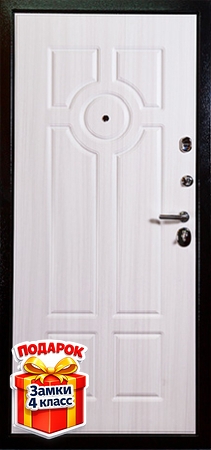 Металлическая дверь с ковкой и панелями МДФ ПВХ с обеих сторон