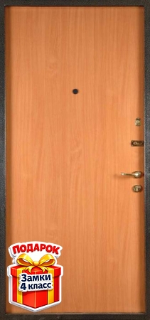 Металлическая дверь с ламинатом снаружи и внутри