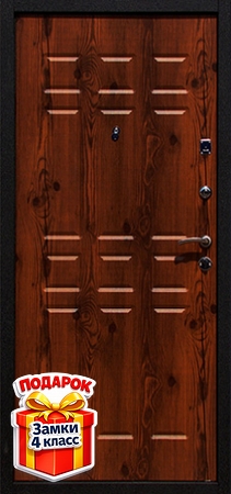 Металлическая дверь с ламинатом и МДФ ПВХ