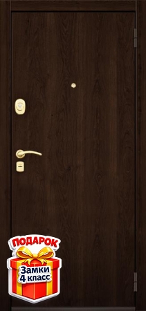 Металлическая дверь с ламинатом снаружи и МДФ ПВХ внутри