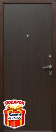 Металлическая дверь с отделкой ламинатом с обеих сторон