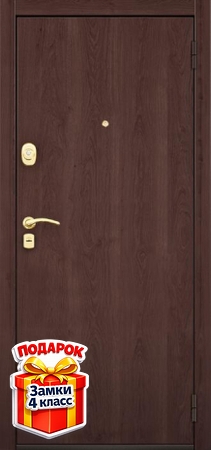 Металлическая дверь с отделкой ламинатом с обеих сторон