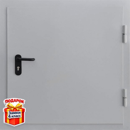 Противопожарный люк серого цвета