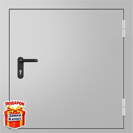 Противопожарный люк с серым порошковым напылением