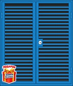 Двустворчатые жалюзийные ставни