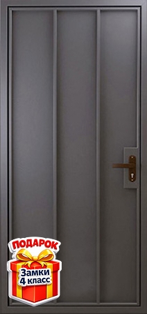 Металлическая техническая дверь с порошковым напылением (без утепления)