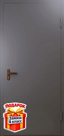 Металлическая техническая дверь с порошковым напылением (без утепления)