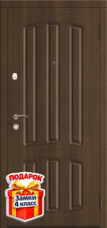 Металлическая дверь с терморазрывом и панелями МДФ со шпоном с обеих сторон