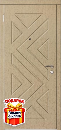 Металлическая дверь с терморазрывом и отделкой МДФ с двух сторон