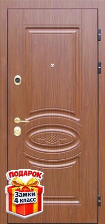 Металлическая дверь с терморазрывом и отделкой МДФ с двух сторон