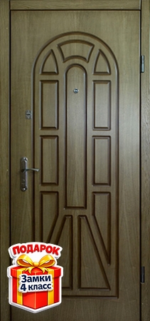 Металлическая дверь с терморазрывом и отделкой МДФ с обеих сторон