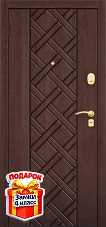 Металлическая дверь с терморазрывом и панелями МДФ с обеих сторон