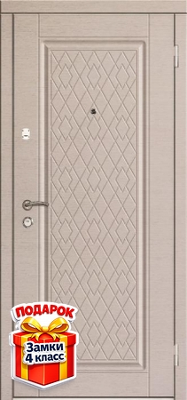 Металлическая дверь с терморазрывом и отделкой МДФ со шпоном с обеих сторон