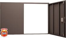 Распашные гаражные ворота без утепления